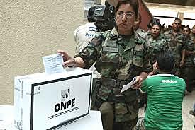 Voto a los policias y militares en ejercicio