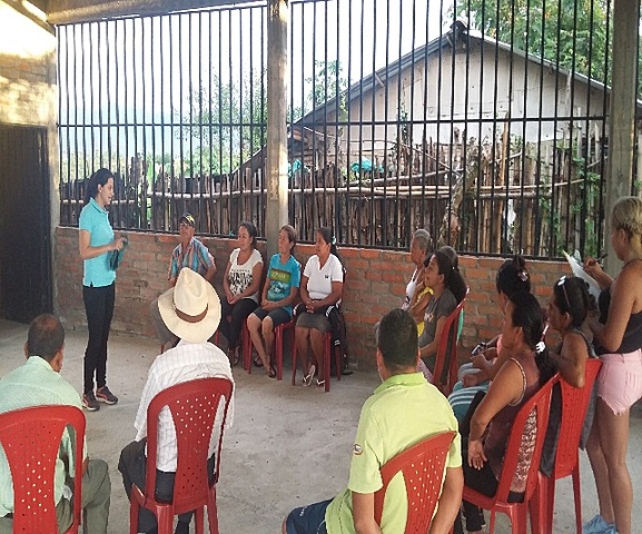 Taller comunidad uso eficiente y ahorro de agua vereda Casa Fría