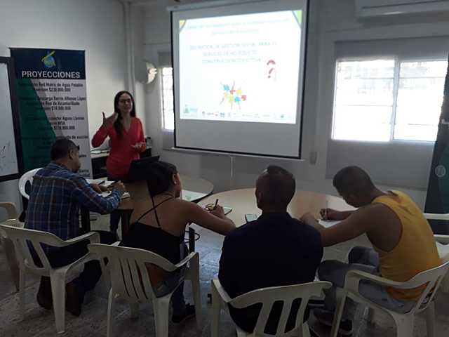 AQUARISC presta apoyo y acompañamiento en la Reuniones  del CINARA – con el prestador EMQUILICHAO ESP – en el marco del Componente Socio institucional