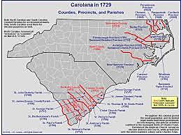 North an South Carolina was founded