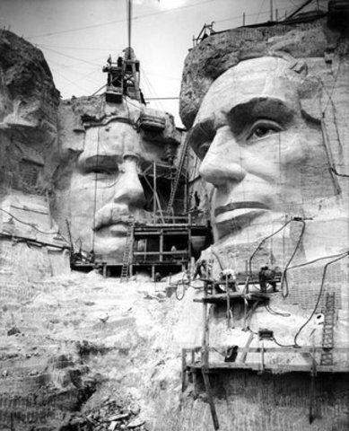 Mt. Rushmore is built.