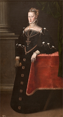 1548: Comienza la regencia de María de Austria en España hasta 1551, cuando volvió Felipe II, su hermano.
