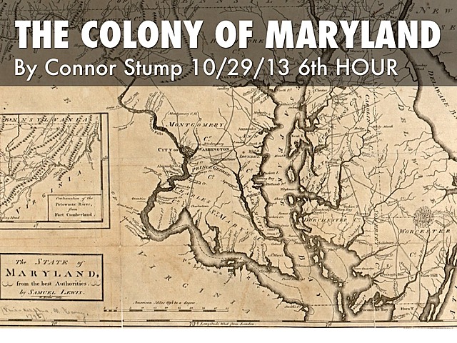 Maryland was founded.