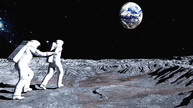 US lands on the Moon