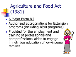 Agriculture and Food Act 1981