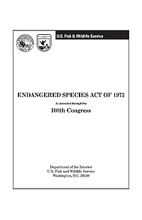 EPA, Endangered Species Act.