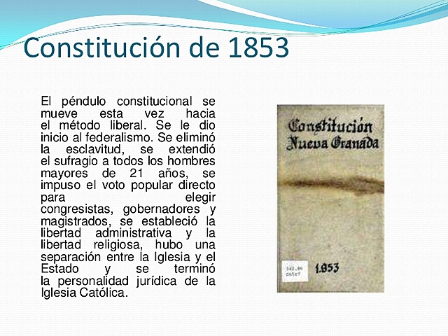 CONSTITUCIÒN 1853