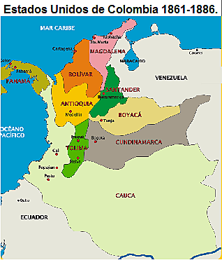 ESTADOS UNIDOS DE COLOMBIA(1861-1886)