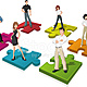 21807454 cartoon business people over puzzle pieces