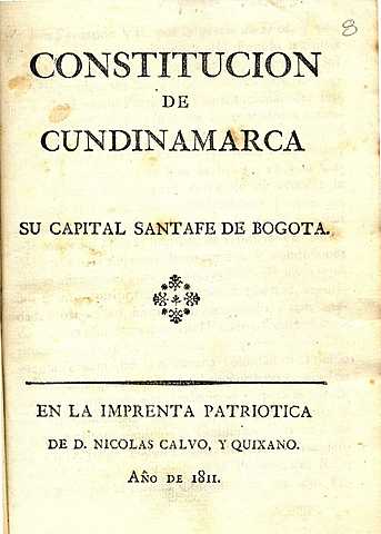 Constitución del estado de cundinamarca