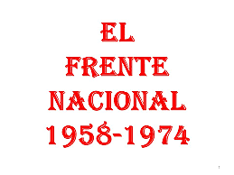 El Frente Nacional