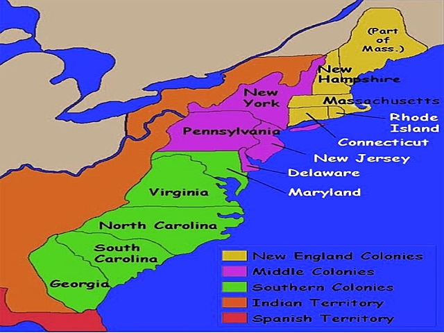 English have 13 colonies in North America