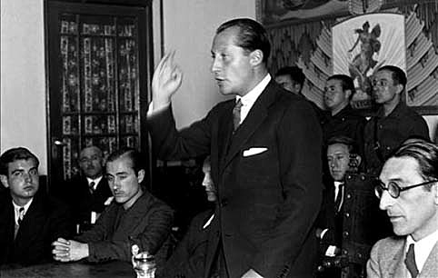 Fundación de La Falange Española por José Antonio Primo de Rivera