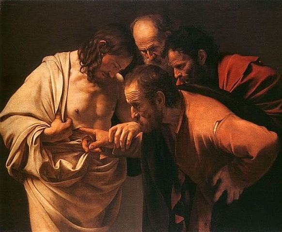 La incredulidad de Santo Tomás. Caravaggio