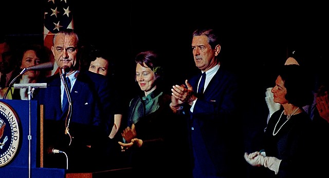 Lyndon B. Johnson defeats Barry Goldwater