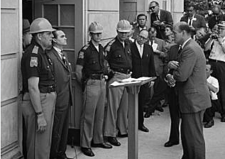 Black students into Alabama