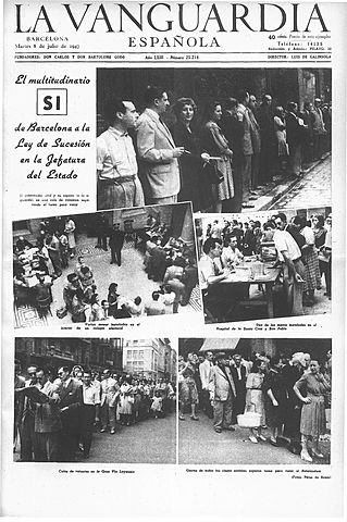 Ley de Sucesión y referéndum.