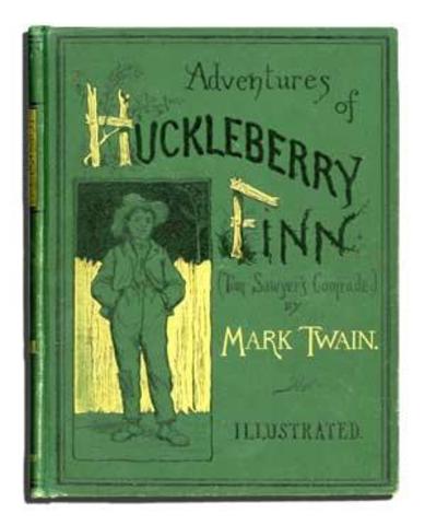 Adventures of Huckleberry Finn is published in the UK and Canada
