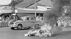 A South Vietnamese Sets Himself on Fire
