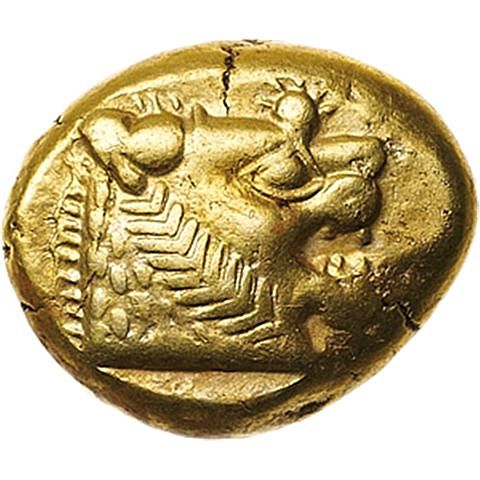 Lüdiából származó első pénzérme