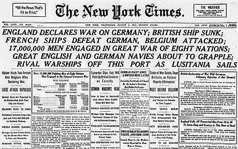 Gran Bretanya entra en guerra.