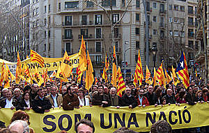 Manifestación "Som una nació i tenim el dret de decidir"