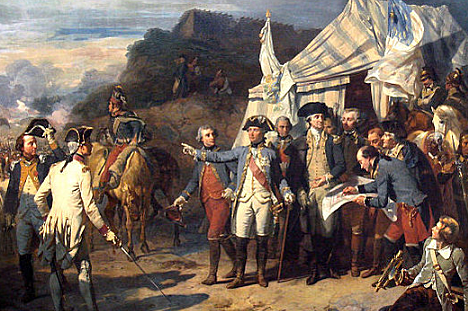 The Patriots/Americans win the battle of Yorktown