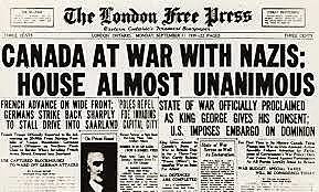 Canada Declares War On Germany