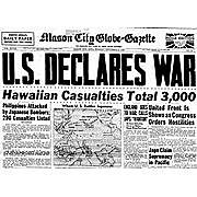 Japan declared war on Germany