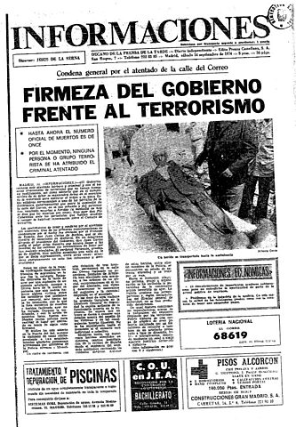 Condena activistas del FRAP y ETA