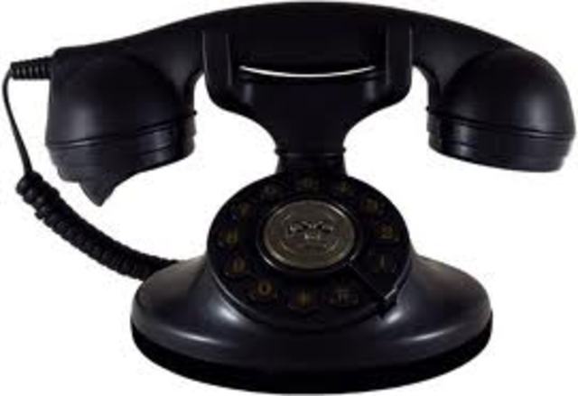 The First Landline Phone Invented.
