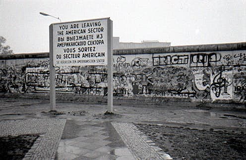 the Berlin wall