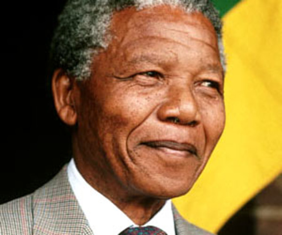 Nelson Mandela becomes president
