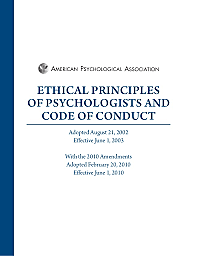 Code of Ethics Developed by APA