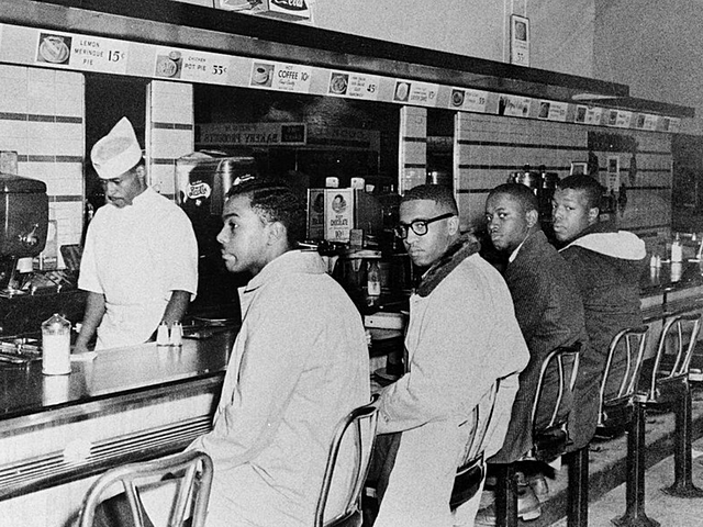 First lunch counter sit-in