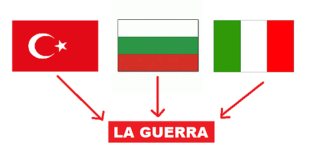 Turquia, Bulgària i Itàlia entren a La Guerra.