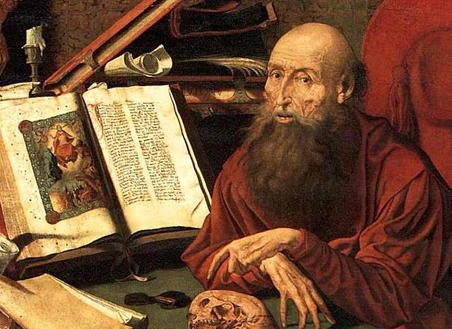 Saint Jerome begins a translation of the Bible into Latin