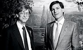 Steve Jobs y Bill Gates