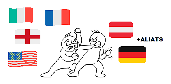 Front comú entre França, Anglaterra, Itàlia i Estat Units: