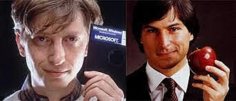 Steve Jobs y Bill Gates