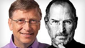 Steve Jobs y Bill Gates