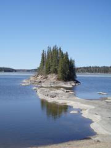 We moved to Paint Lake, a provincial park 30 minutes outside of Thompson