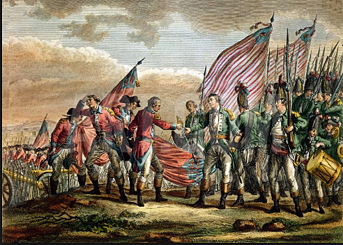 British troops and American Colonists clashed in America.