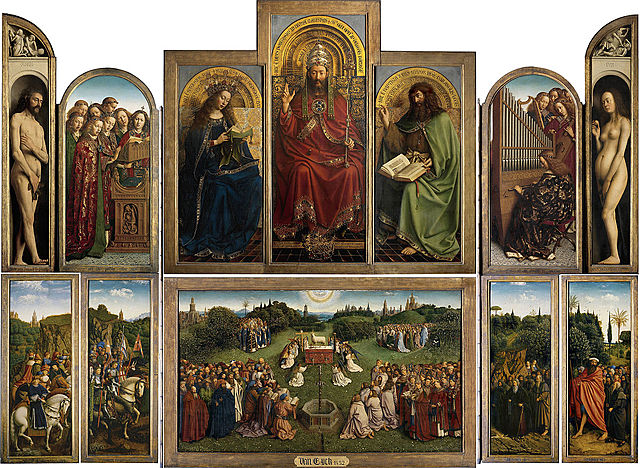 HUBERT & VAN EYCK (1390-1441) - Retable de l’Agneau mystique