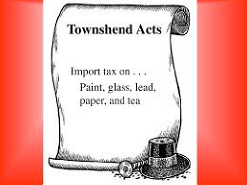 Parliament puts taxes on glass, lead, paper, paint, and tea