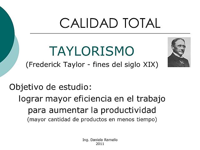 Taylorismo y Calidad Total