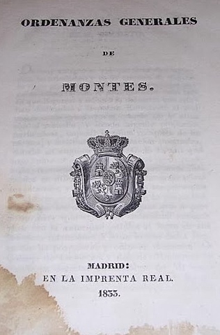 Publicación de " Ordenanzas Generales De Montes "
