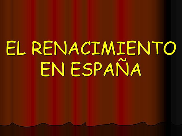 Renacimiento en España