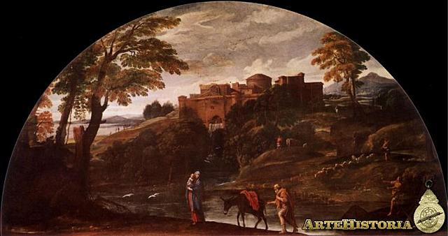 La huida a Egipto. Carracci