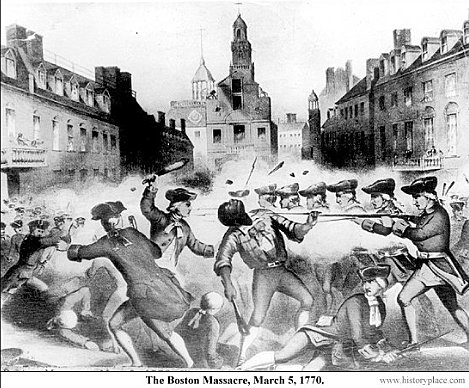 British troops and the colonies clash at James town